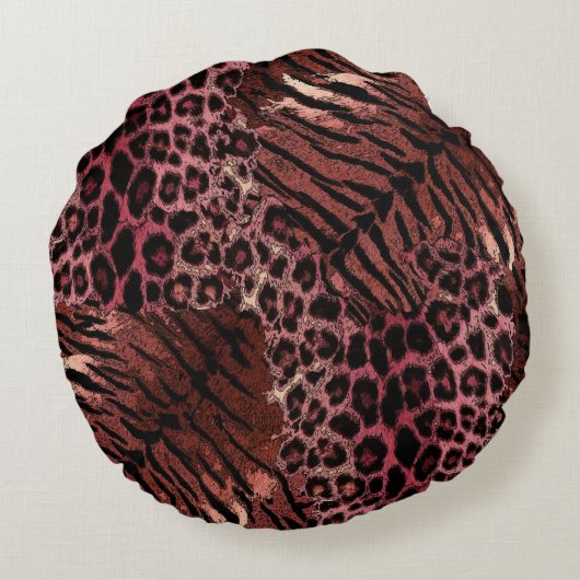 Loodtijgerslang Rond Kussen (Achterkant)