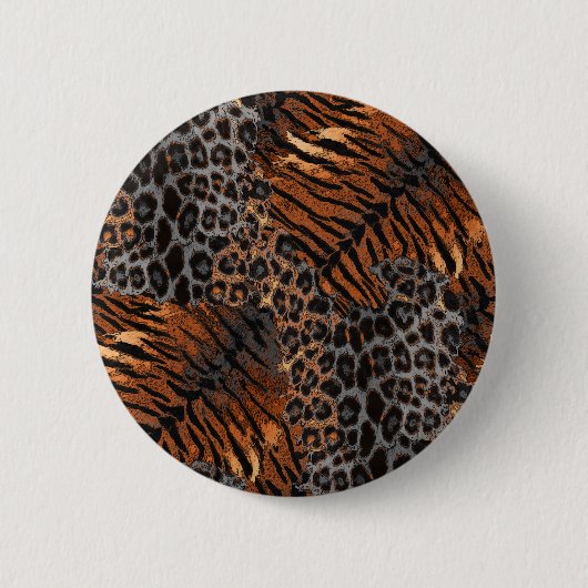 Loodtijgerslang Ronde Button 5,7 Cm (Voorkant)