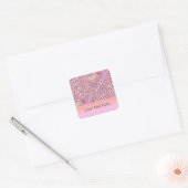 Loodtijgerslang Vierkante Sticker (Envelop)