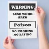 Loodverf Gevarenbord Flyer (Hand)