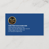 Loodwater uit de loodgietersleiding visitekaartje (Achterkant)