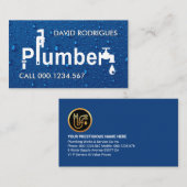 Loodwater uit de loodgietersleiding visitekaartje (Voorkant / Achterkant)