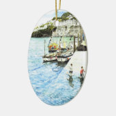 "Looe Harbour"-versiering Keramisch Ornament (Links)