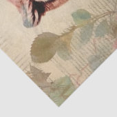  loof en roze rozen ontkoppeling tissuepapier (Detail)