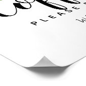 loof, groen, botanische staafplaat poster (Hoek)