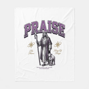 Loof Koning der Koningen Vintage Gravure Shirt Fleece Deken