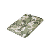 Loof Sage Olijfgroen Beige Wit Badmat (Gekanteld)