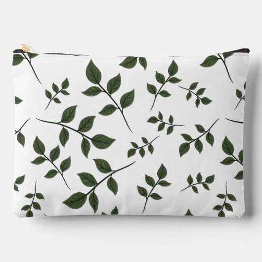 Loof takken met groene bladeren op wit etui (Voorkant)