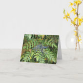 loof wenskaart kaart (Gele Bloem)