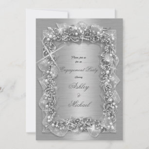loof zilver luxe welvaart glinsterende folie kaart