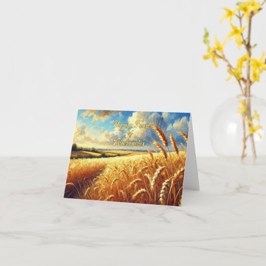 Loofhuttenfeest Kaart (Gele Bloem)