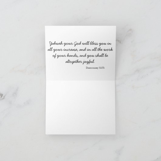 Loofhuttenfeest Kaart (Binnen)