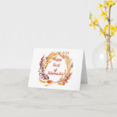 Loofhuttenfeest Kaart (Gele Bloem)