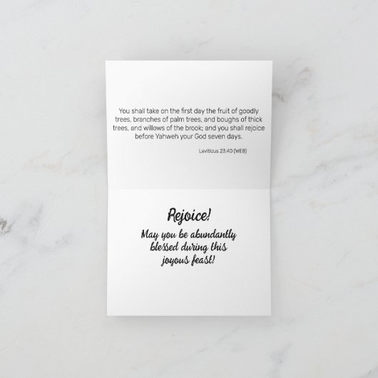 Loofhuttenfeest Kaart (Binnen)