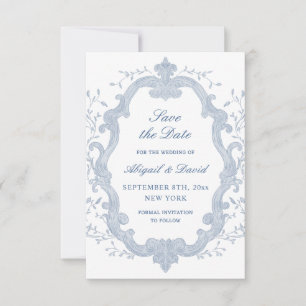 Loofwerk Blauwe Kuif Bruiloft Save The Date
