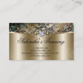 looiend onroerend goed Damask Gold Visitekaartje (Achterkant)