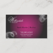 looiend Visitekaartje Elegant Flourish Glow (Achterkant)