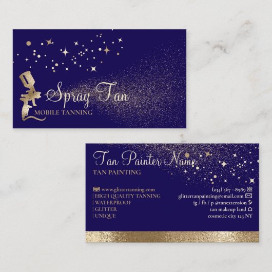 looiende marine visitekaartje (Voorkant / Achterkant)