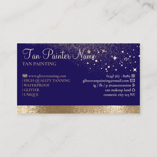 looiende marine visitekaartje (Achterkant)