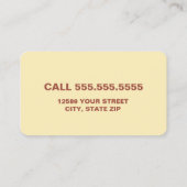 looiing visitekaartje (Achterkant)