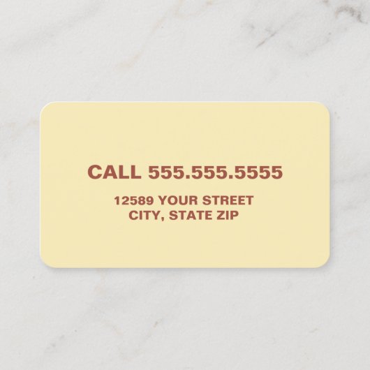 looiing visitekaartje (Achterkant)