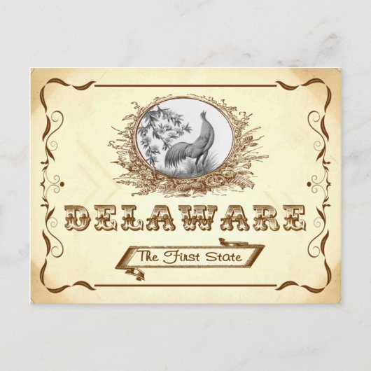  look 1910 Old Delaware Briefkaart (Voorkant)