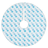 -look 1970s Blue Floral Kerstboom Rok (Voorkant)