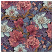 -look Art Nouveau bloemmotief Stof (Close Up)