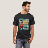 Look Away Mortal Retro  Welder Welding Saying Men  T-shirt (Voorkant volledig)
