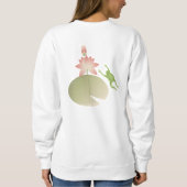 LOOK B4 U LEAP-ontwerp aan voor- en achterkant Trui (Achterkant)