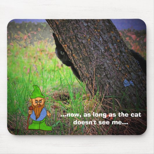 Look Behind You! Cat Meme Muismat (Voorkant)