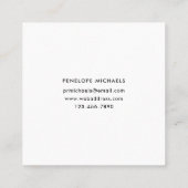 look Bloemen op Bleke grijze achtergrond Vierkante Visitekaartje (Achterkant)