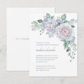 look Bloemen Verjaardagsfeest Uitnodiging Briefkaart (Voorkant / Achterkant)