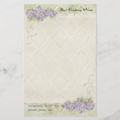  look bloemenblauwe hortensia bloemen wervelen briefpapier (Voorkant)