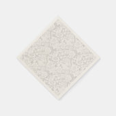 look bruiloft Bloemen Witte kant Servet (Hoek)