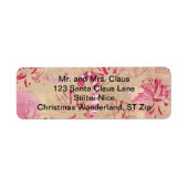  Look Candy Cane Kerst Adresetiketten Etiket (Voorkant)