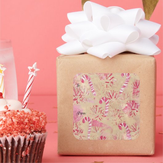 Look Candy Canes op en van Stickers (Feest)