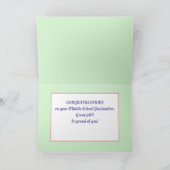 Look! Custom Middle school graduation card. Kaart (Binnen)