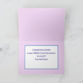 Look! Custom Middle school graduation card. Kaart (Binnen)