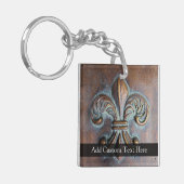 -look Fleur De Lis Sleutelhanger (Voorkant Links)