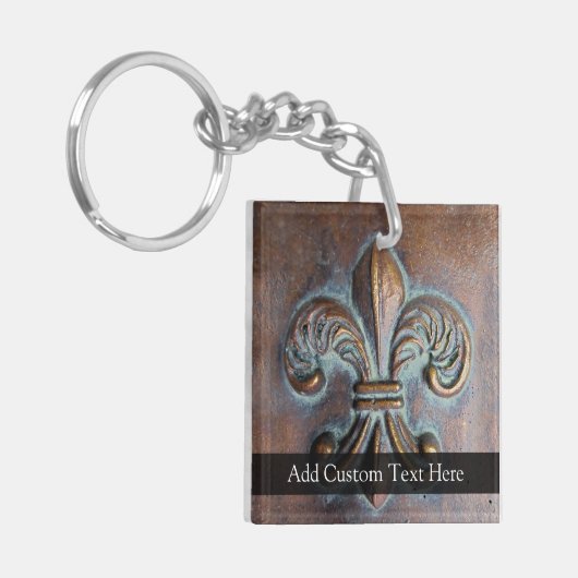 -look Fleur De Lis Sleutelhanger (Voorkant Links)