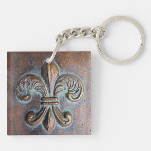 -look Fleur De Lis Sleutelhanger (Achterkant)