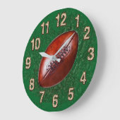 look Football Wall Clock in UW KLEUR Grote Klok (Hoek)