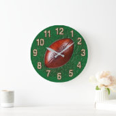 look Football Wall Clock in UW KLEUR Grote Klok (Huis)