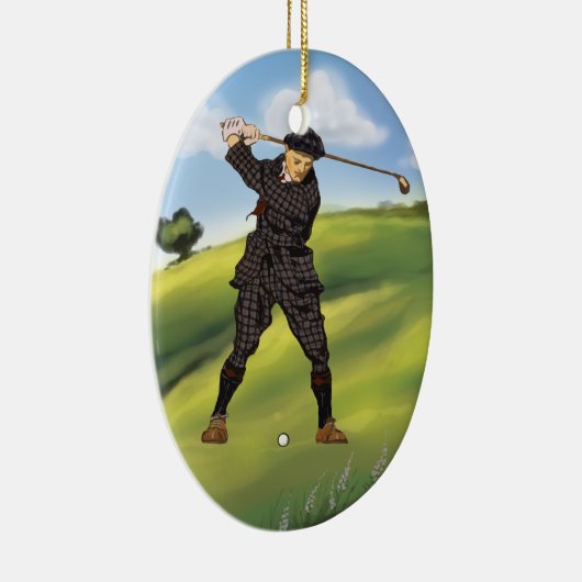  look Golfer Golf ornament hanger (Rechts)