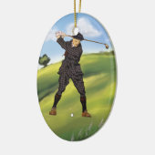  look Golfer Golf ornament hanger (Links)