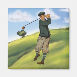 look Golfer Golfmagneet Magneet