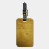 -look goud gebruikt bagagelabel (Voorkant verticaal)