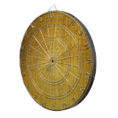 -look goud gebruikt dartbord (Voorkant Rechts)