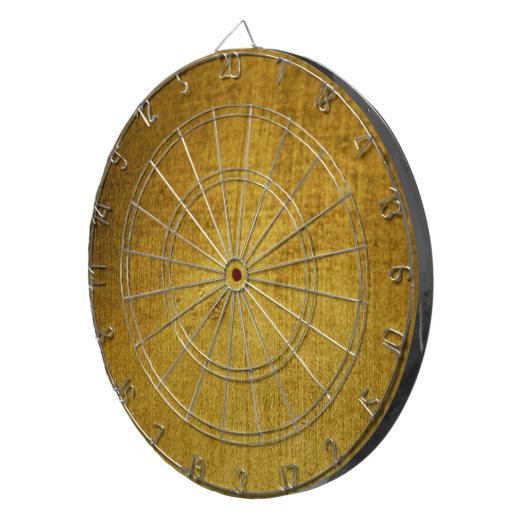 -look goud gebruikt dartbord (Voorkant Rechts)